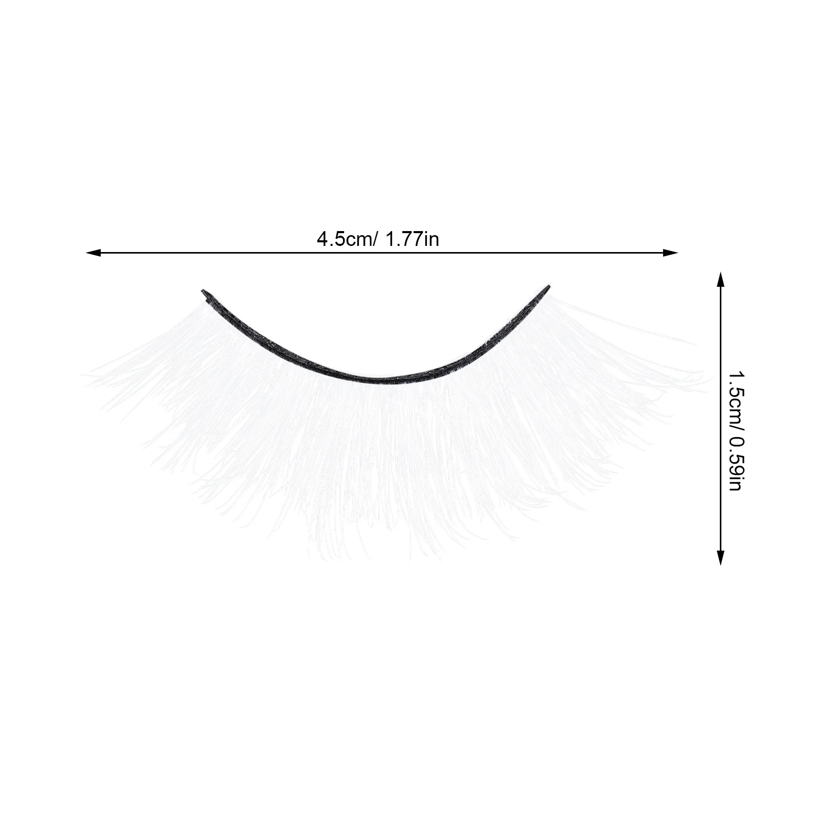 7 paar witte valse wimpers natuurlijke look nepwimpers voor cosplay party vrouwenwimpers nepwimpers