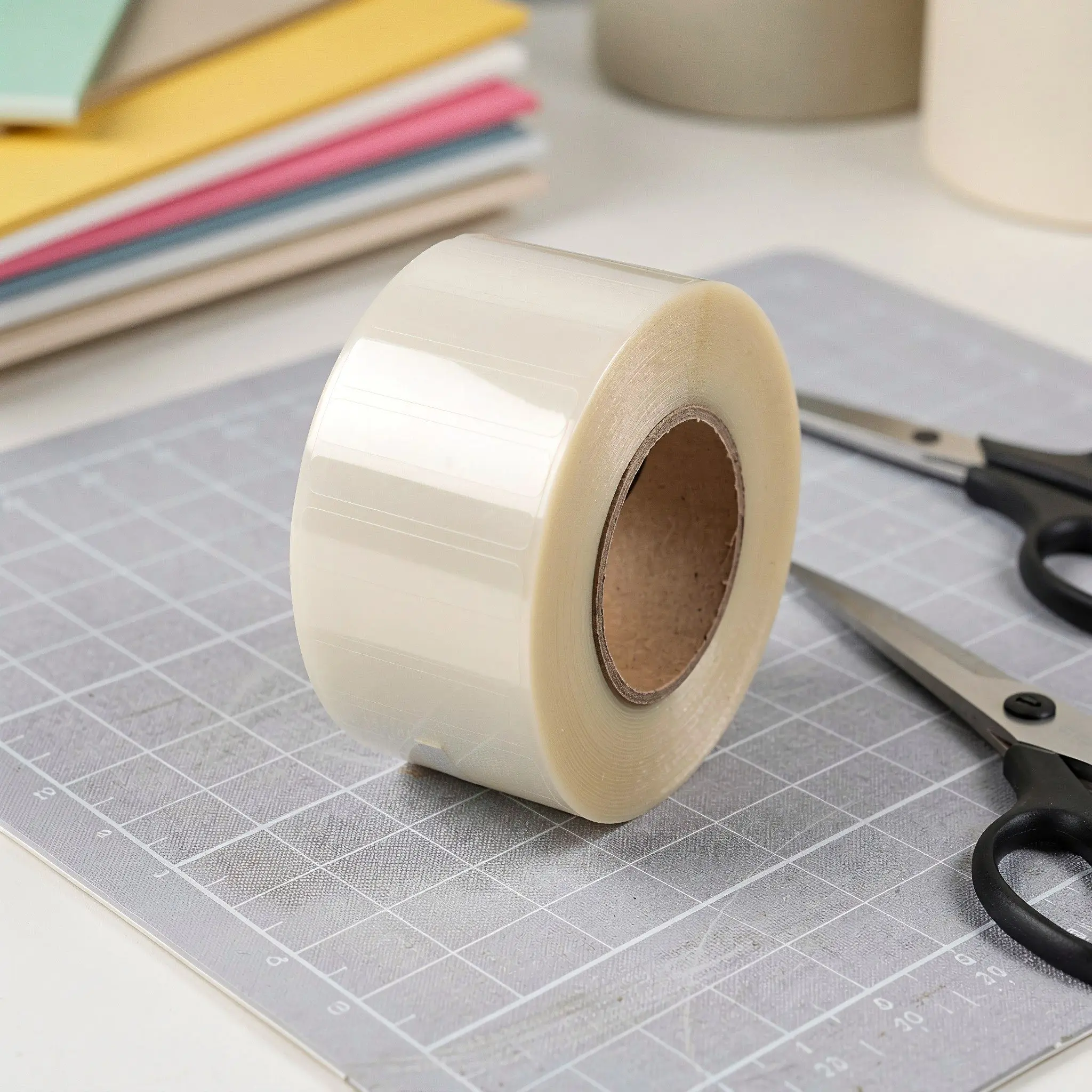 500Pcs Clear Label Protector Stickers Waterproof PVC Plastic Wafer Seal Sticker Barcode Badge Protective Film Cover Book Tape