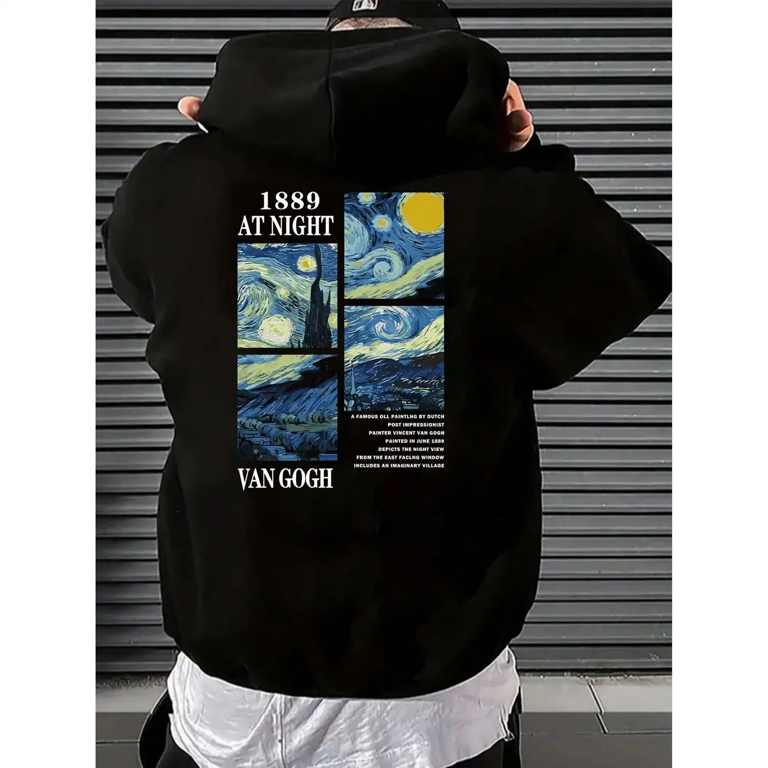 

New Hip-hop Printed Sweater Tide Street Sweater Autumn and Winter Men's and Women's Long-sleeved Windproof Top Hoodie