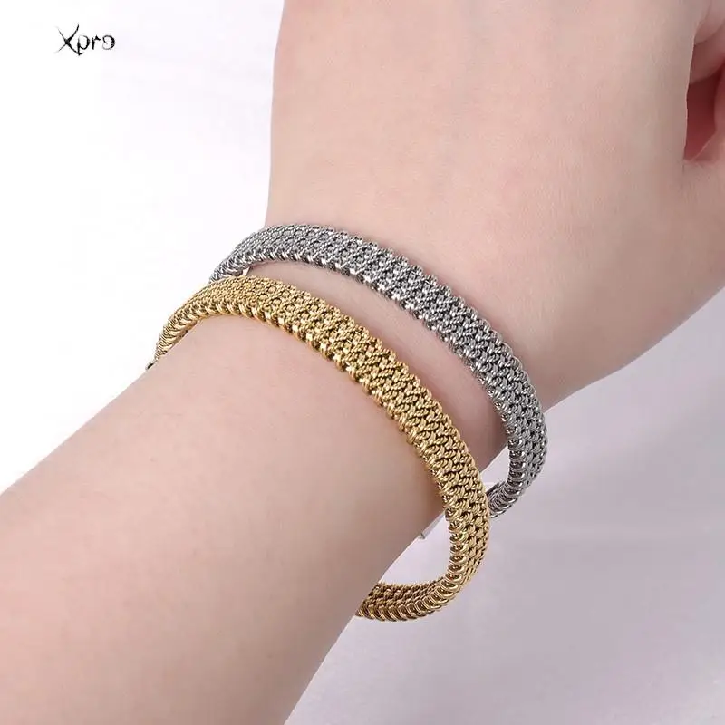 Xpro Stainless Steel Cuff Bracelets Bangles For Women Fashion Jewelry Charm Jewelry Accessories Bohemian Stylish Classic