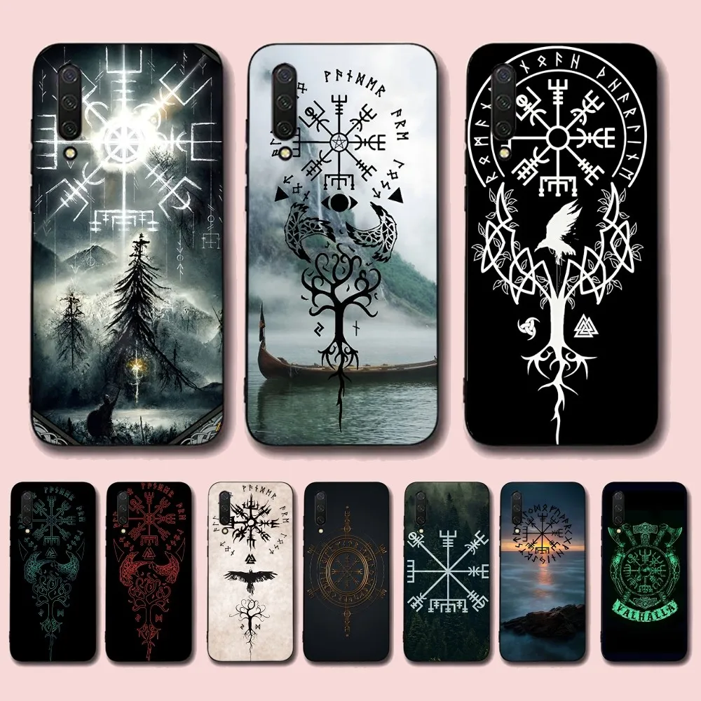 V-Viking Vegvisir Logo Phone Case For Xiaomi Mi 5X 8 9 10 11 12 lite pro 10T PocoX3pro PocoM3 Note 10 pro lite