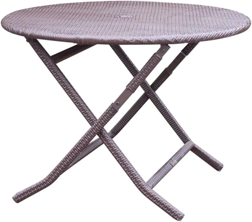 

Круглый складной плетеный стол для кафе