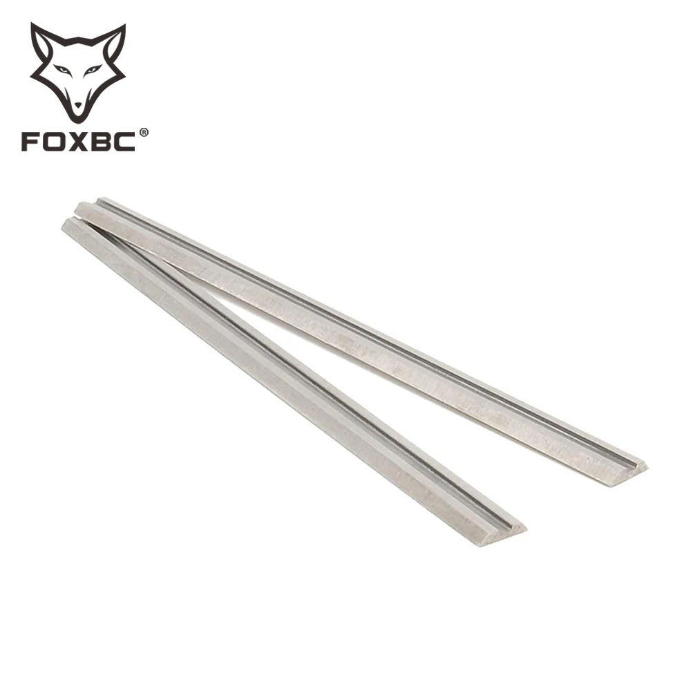 FOXBC 3-1/4 "HSS شفرات المسحاج 82 مللي متر × 5.5 مللي متر × 1.2 مللي متر سكاكين المسوي لـ Metabo Dewalt Makita BOSCH أدوات النجارة الكهربائية 2 قطعة