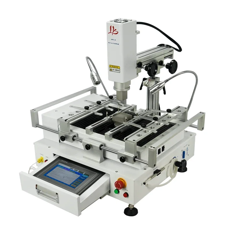 New Classic LY R690 V.3 BGA Rework Station 3-Zone Hot Air With Touch Screen And 4000W Laser Point EU Plug For Soldering Stations