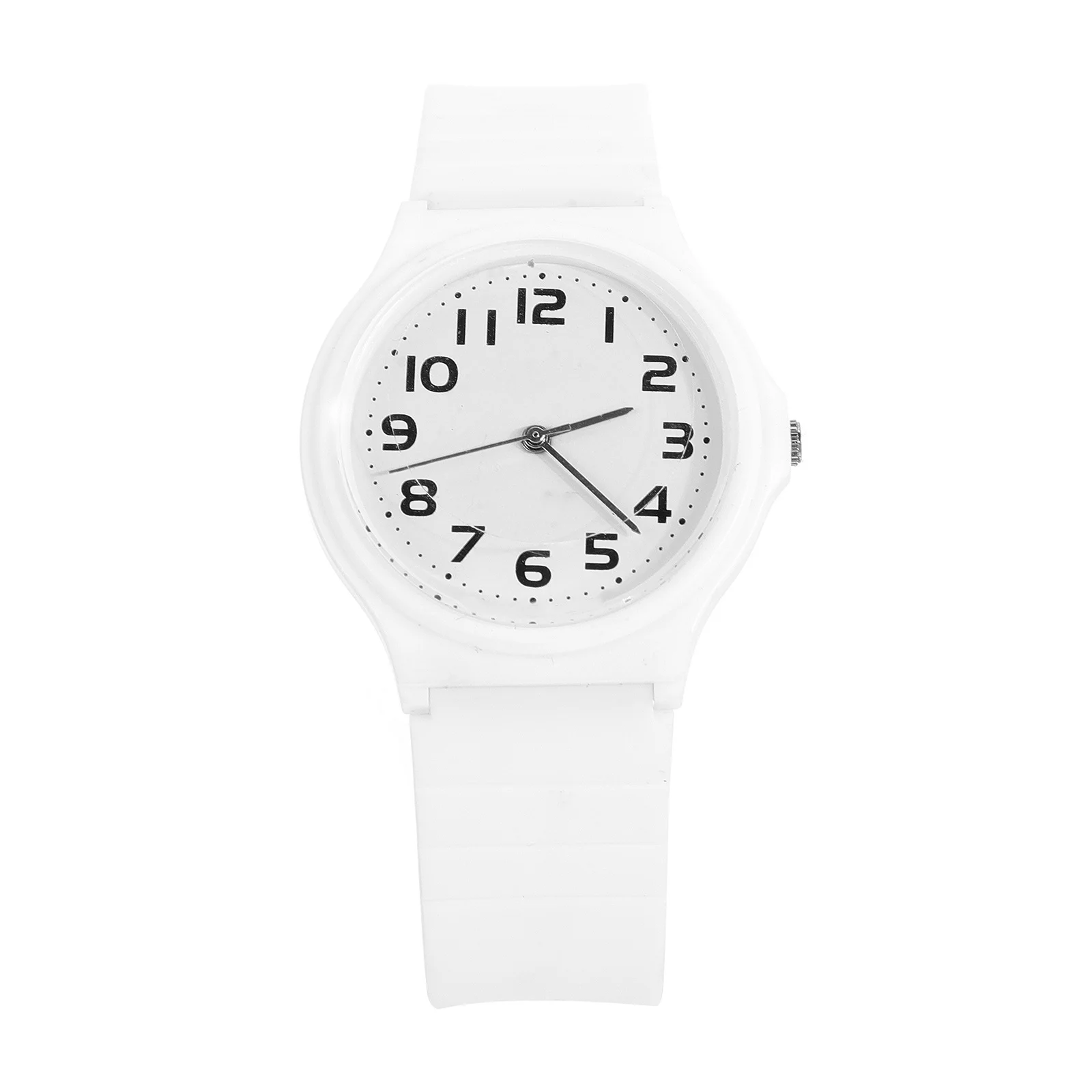 Waterproof Quartz Watch Casual Wrist Watch with Soft PU Strap Adjustable Buckle Comfortable for Students