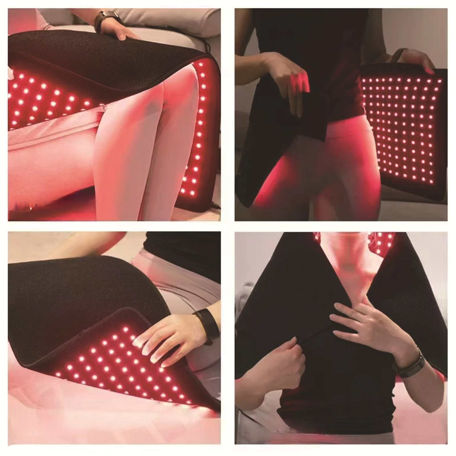 

660nm & 850nm Red Light Heating Pad 360 LED Large Mat for Back Pain, Shoulder Relaxation, Muscle Recovery Yoga & Home Use