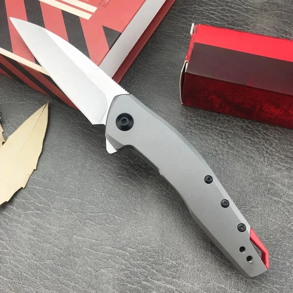 KS 1415 Outdoor Tactical Folding Knife, self-defense Hunting Cutting Camping multi-purpose EDC pocket Knife 420 steel handle