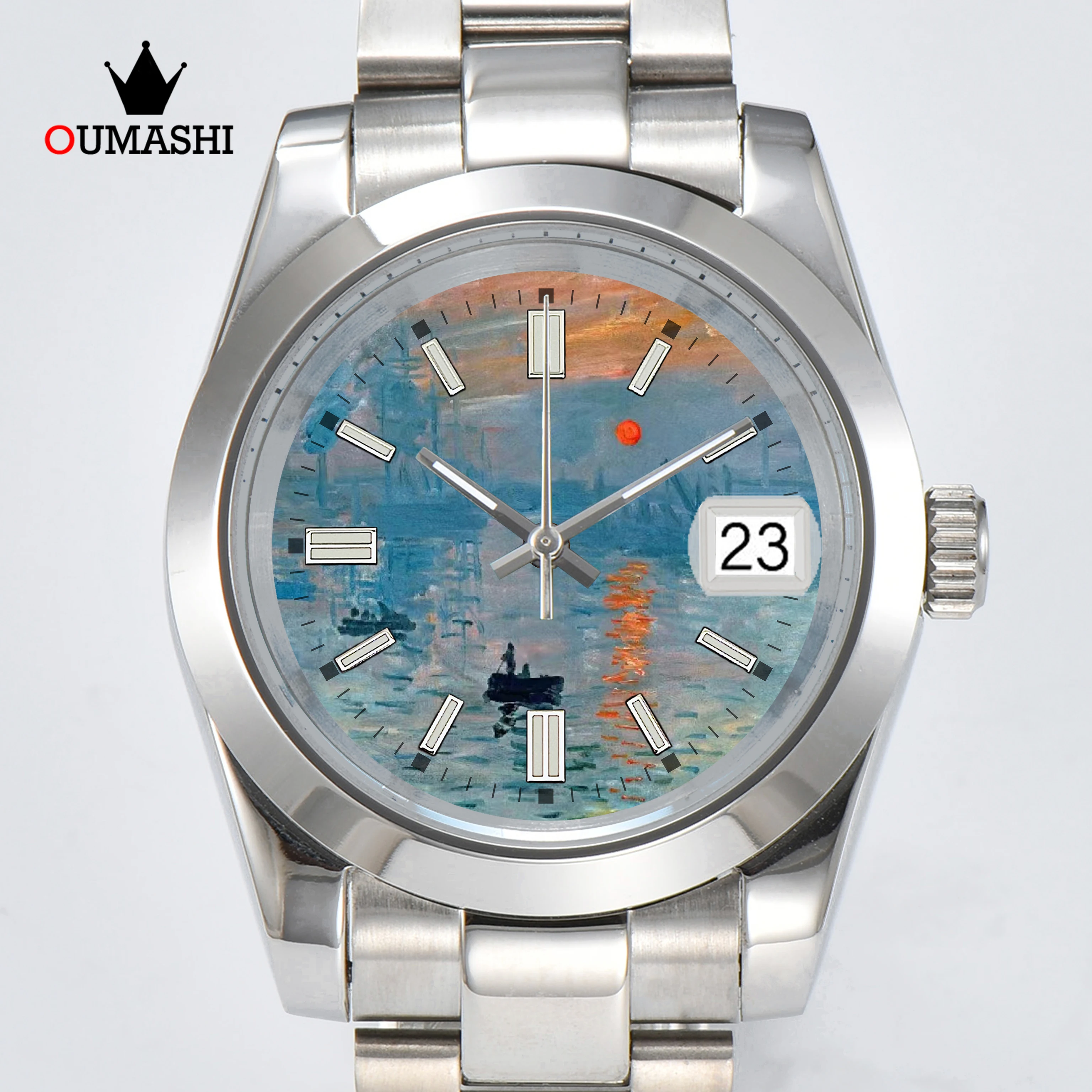 NH35 Watch 39/36mm New Series Automatic Mechanical Movement Water-Resistant to 5 ATM Sapphire Glass C3 luminous Customizable