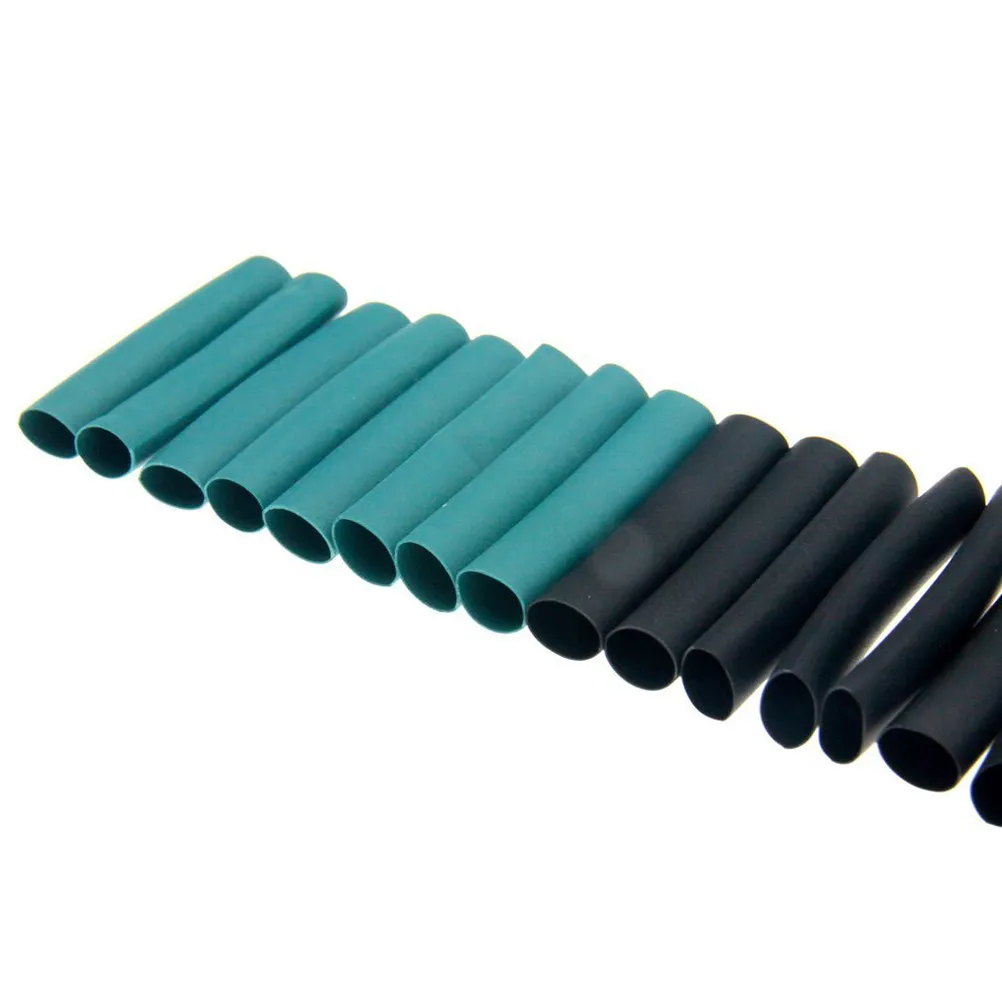 328Pcs Heat Shrink Tubing Flat Shape Easy to Cut Protect Insulate Wiring Harness Sleeving Wrap Wires Cables Mixed