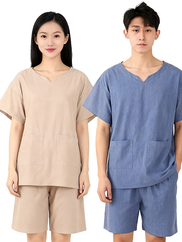 

New Men's And Women's Sauna Robe Home Spa Therapy Massage Bathing Hot Spring Cotton Sweat Suit Large Size Health Care