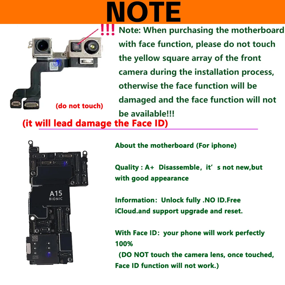 100% Wokring Unlocked Motherboard for iphone XR MainBoard, With Face ID, Full Chips, IOS System, Clean iCloud 64GB 128GB Plate