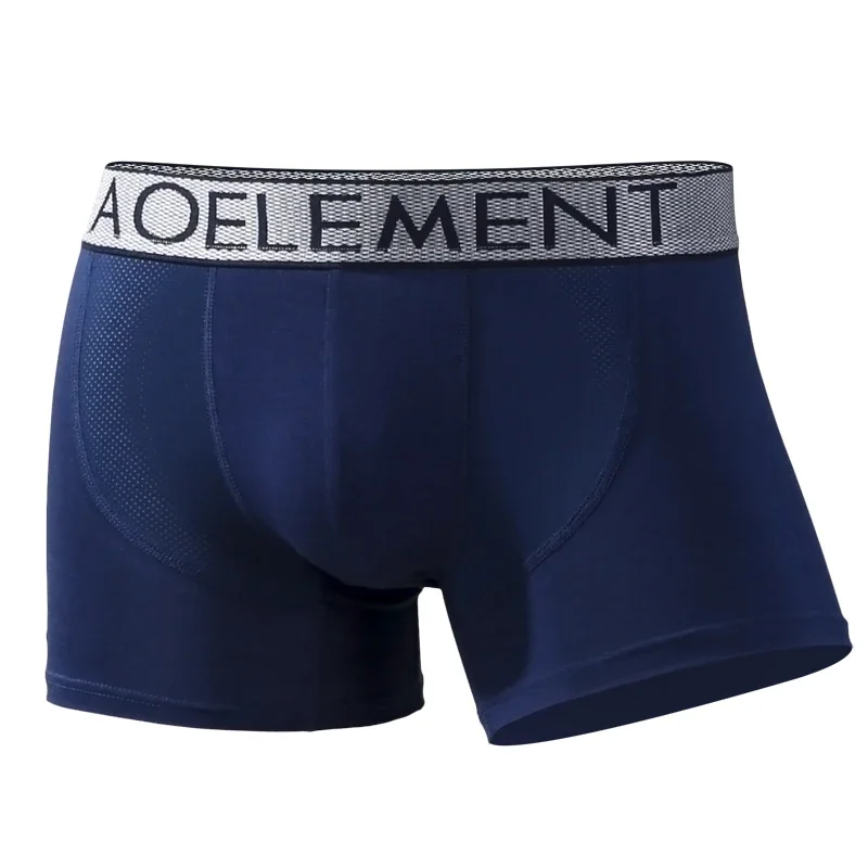 

Men's breathable mesh flat-front underwear, modal youth Korean-style sports mid-rise short pants top