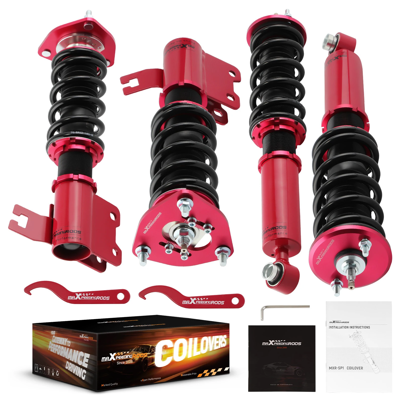 

MaXpeedingrods 24-Way Damper Coilovers Struts Kit For Nissan S13 240SX 1989-1994