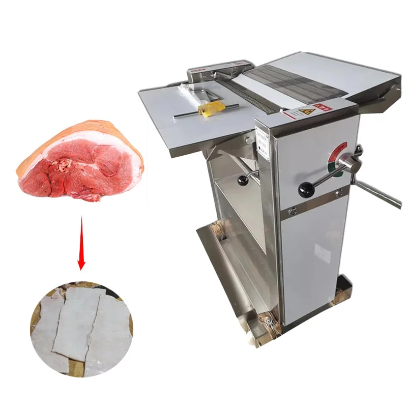 

Remove Pork Rind Skin Pig Cutting Machine Pig Meat Skin Skinner Removing Peeling Machine