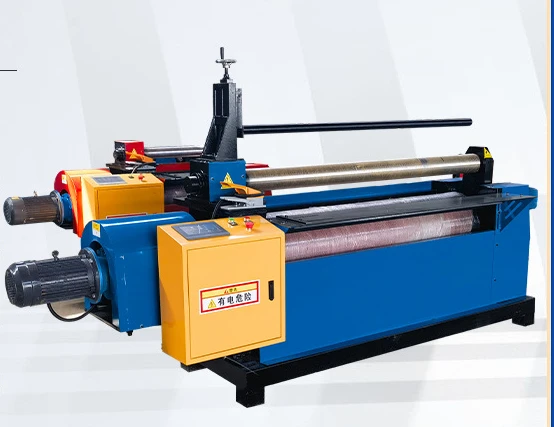 Two-shaft rounding machine, small motor, roller rolling machine, CNC automatic stainless steel iron plate rolling machine