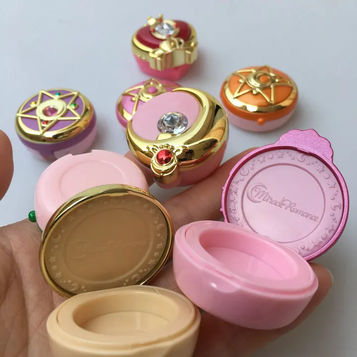 Sailor Moon Gashapon zabawki Tsukino Usagi komunikator pudełko na kosmetyki delikatna figurka ozdoba na biurko zabawki dla dzieci prezenty — zdjęcie 3