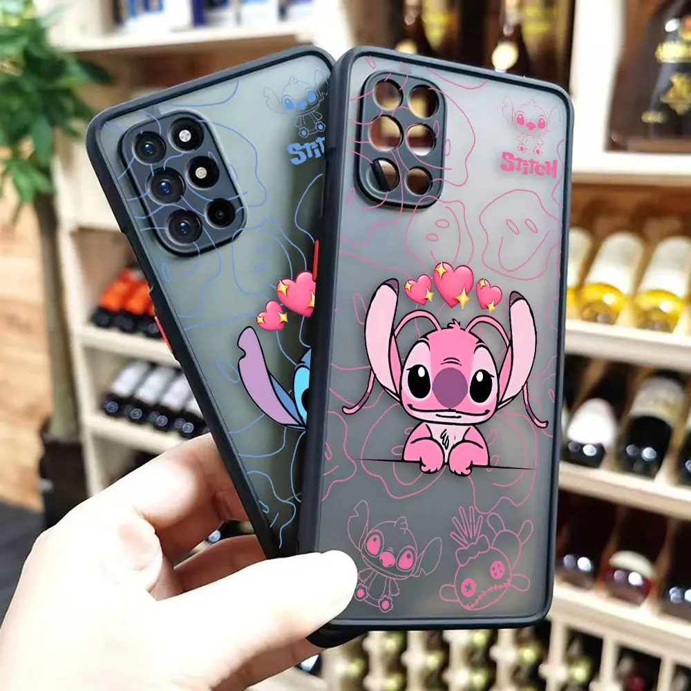 

Lilo & Stitch Stitch Cartoon Matte Phone Case for Oneplus 10 9 8T 8 7 7T 6 6T 5 5T PRO NORD 2 N10 N100 5G Case Funda Coque Shell