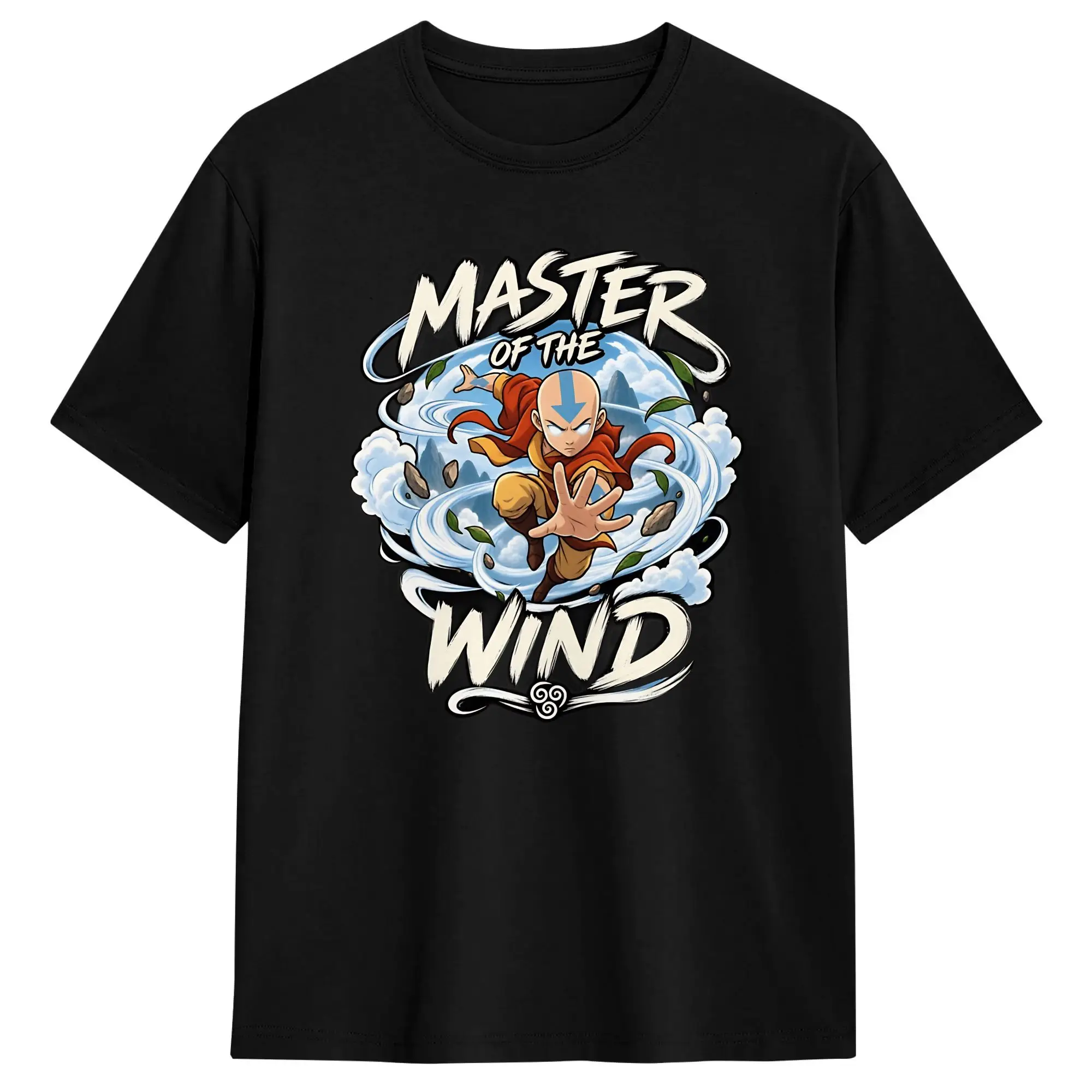 Avatars Airbender Japanese Anime T Shirt Summer  Cotton T Shirts For Man Design Tshirt Short Sleeve Vintage Top Tees