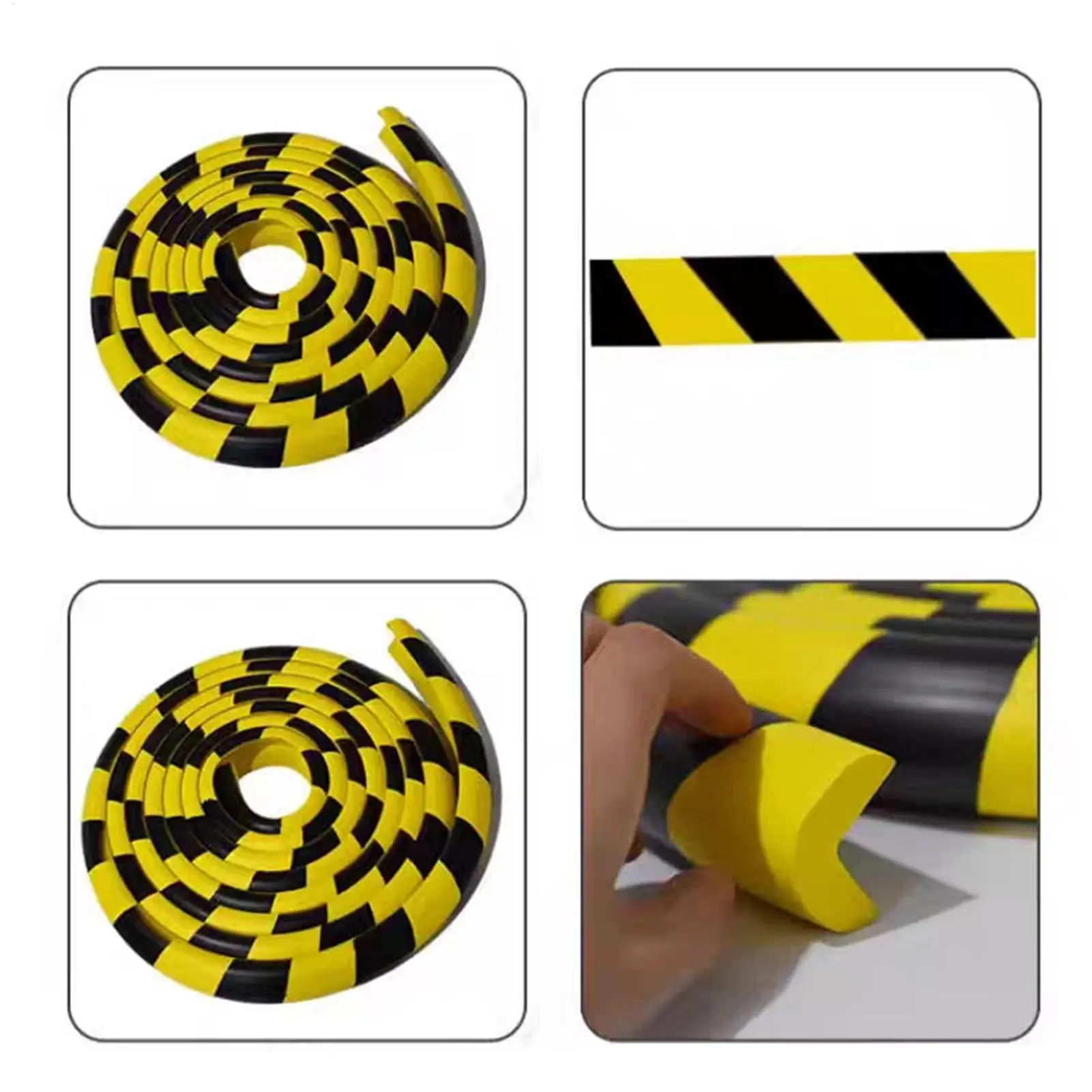 Wall Corner Protective Guards Self-Adhesive Foam Padding Bumpers Corner Wall Protectors for Table Furniture Fireplace Cabinet view 6