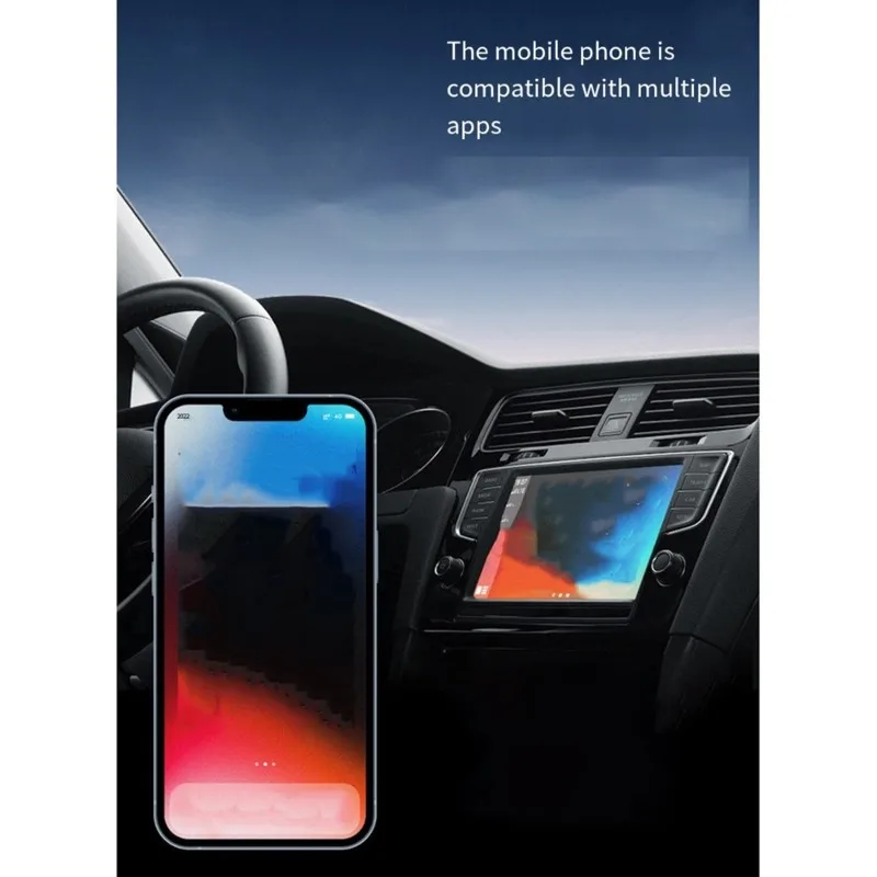 A30P-Carplay Fast Auto-Connect, No Delay Wireless Carplay Adapter 2-In-1 Wireless Carplay& Android Auto Adapter, Plug& Play