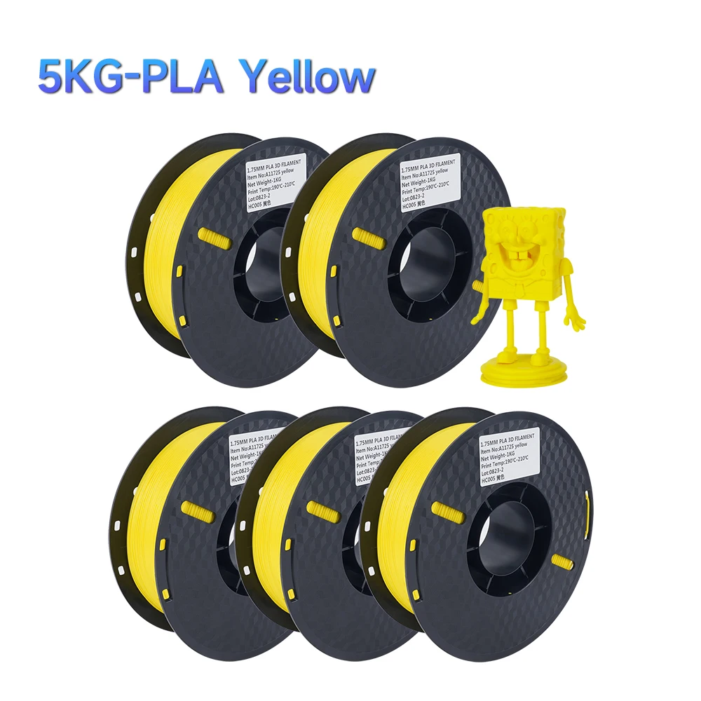 5KG Mix Kleuren PLA filament 1kg 1.75mm Voor 3D Printer PETG Materiaal voor 3D Afdrukken filamento pla 3D Printer Filament