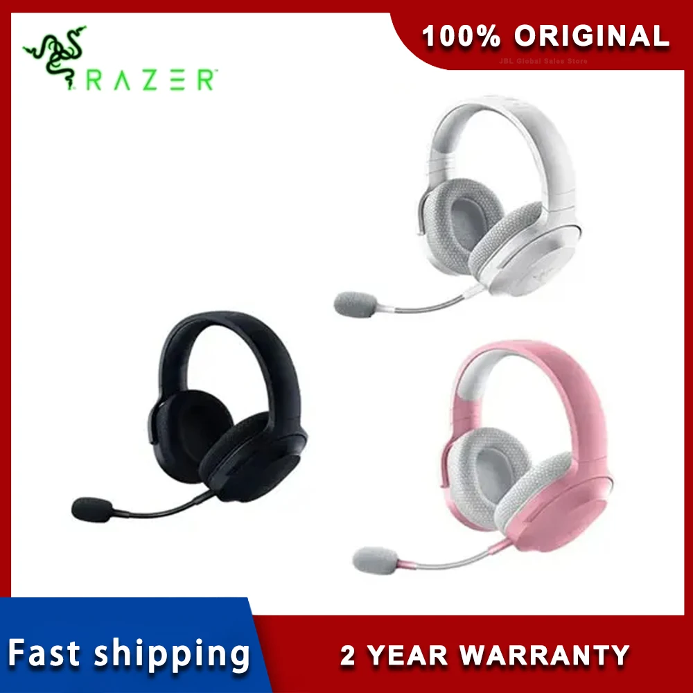 New Razer Barracuda X Wireless Gaming Mobile Headset 2022 Model - 2.4GHz Wireless + Bluetooth - Lightweight 250g - 40mm Drivers