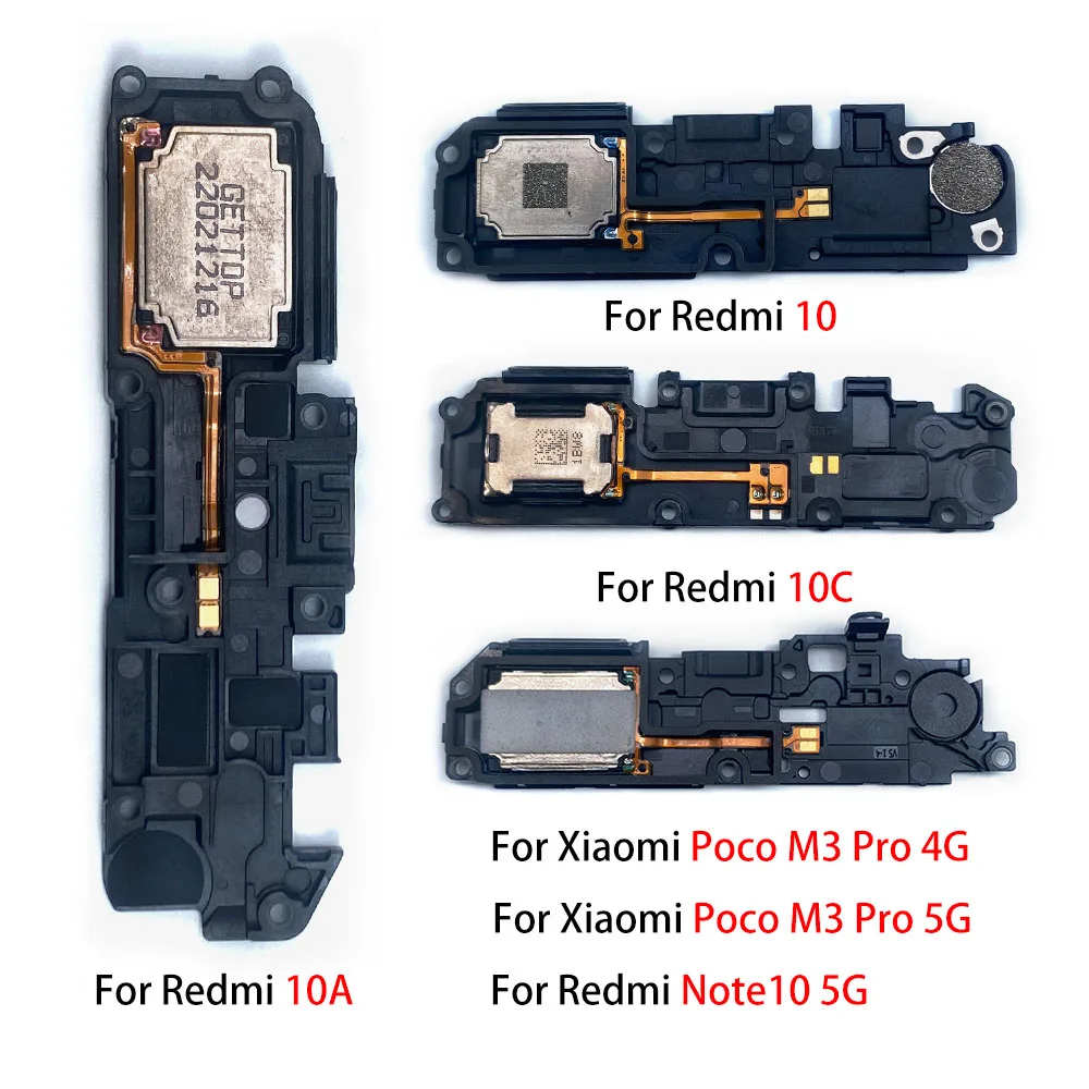 50Pcs，Loudspeaker Flex For Xiaomi Redmi 10 Prime Note 11 4G 11 Pro 10 5G 10S 11S 11E Loud Speaker Buzzer Ringer Replacement Part