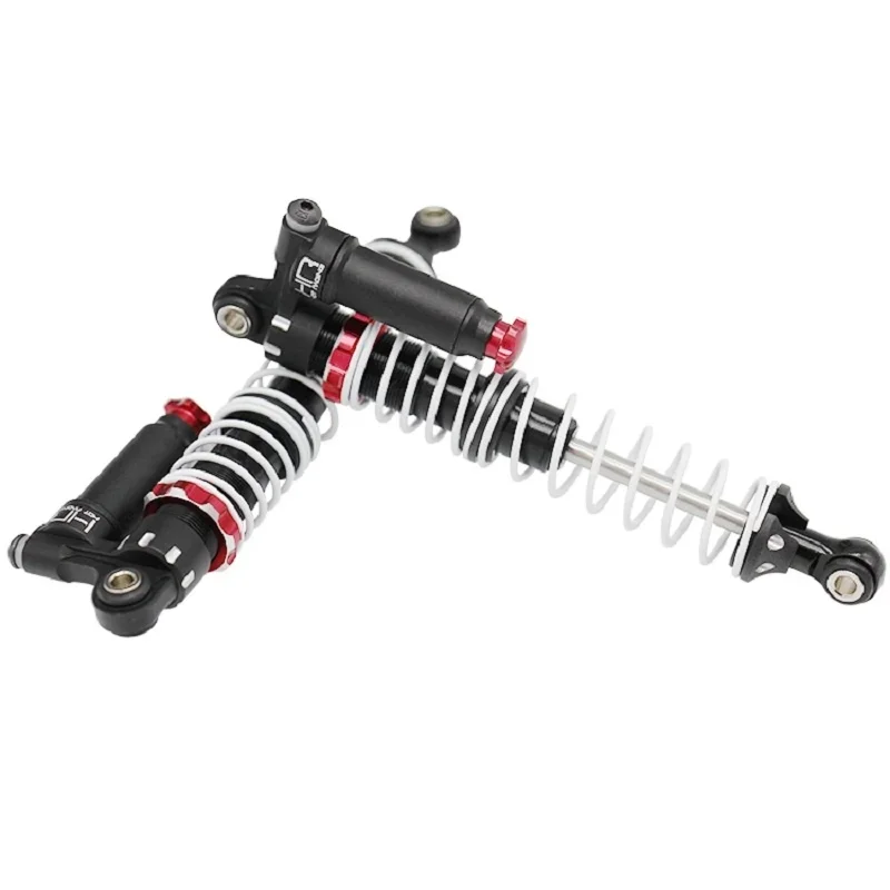 HR 부품 금속 음압 이중 섹션 유압 완충기, 1/10 RC 모델 자동차 크롤러 액세서리, 90mm