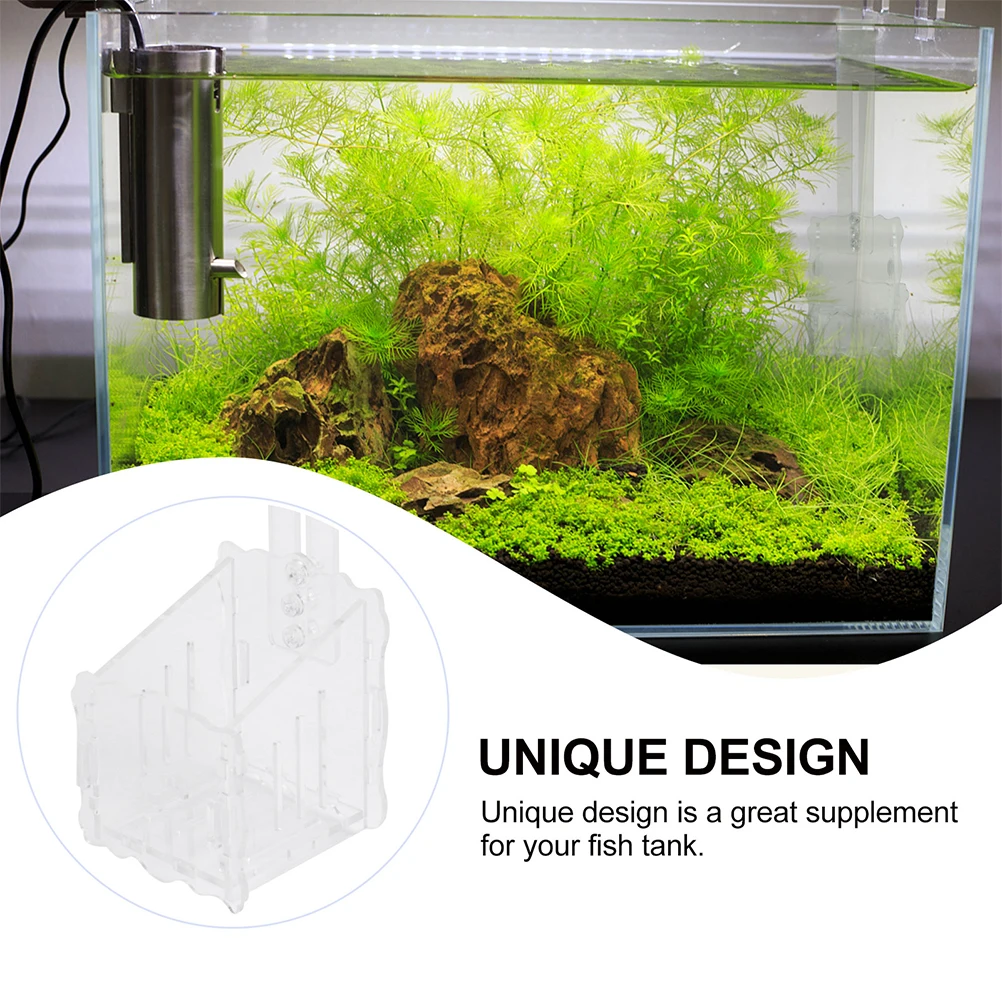 

2Pcs Acrylic Aquatic Plant Cup Hooks Durable Reusable Aquarium Planter Fish Tank Landscape Water Plants Holder