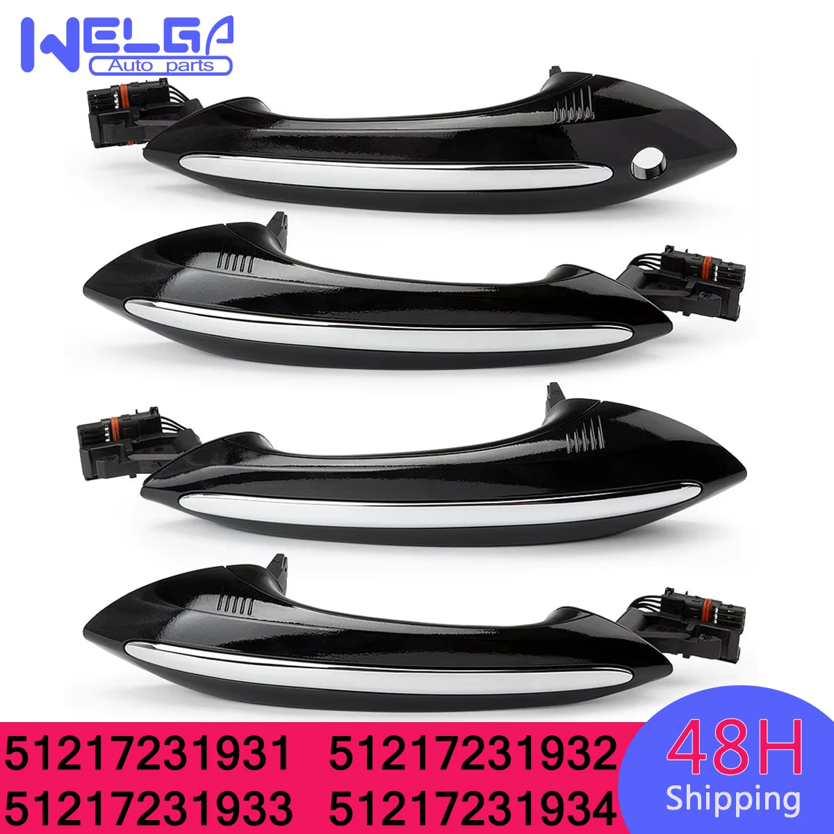 51217231931 For BMW F01 F03 F04 F07 F10 F06 F11 Front / Rear Left / Right Door Handle Keyless Go 51217231932 51217231933