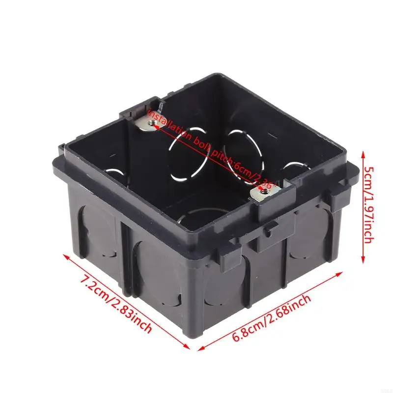 Casete montaje en pared caja unión PVC tipo Molf 86 para base del enchufe del interruptor