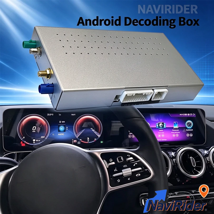 Qualcomm 665 Android Decoder Box Bluetooth For Mercedes Benz A B GLA GLB CLA Class 2020-2023 NTG 6.0 WiFi 4G CarPlay Auto GPS