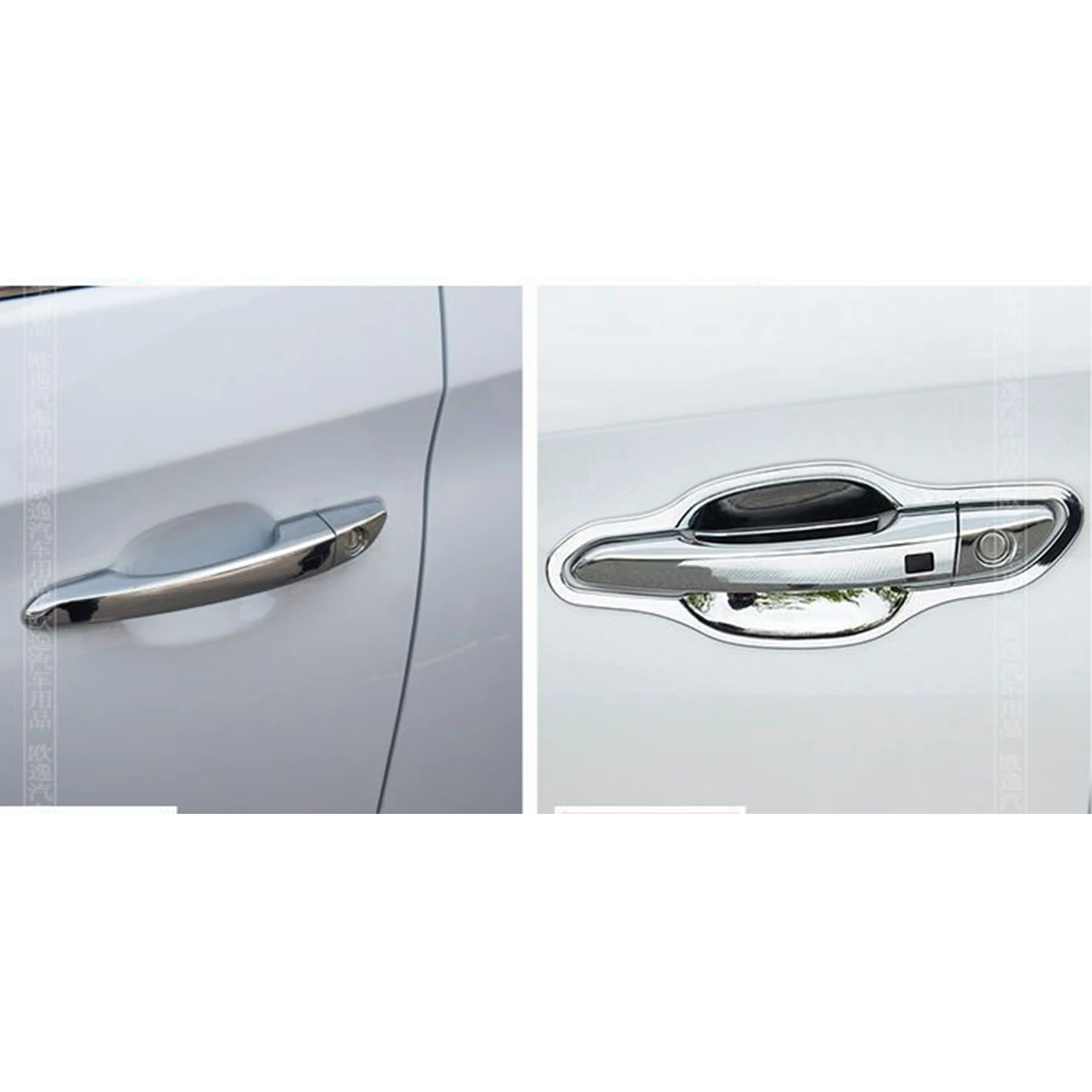 Car ABS Chrome Rearview Accessories Plated Trim Door Bowl Handle Cover Paste Style For Hyundai Tucson 2014 2015 2016 2017 2018