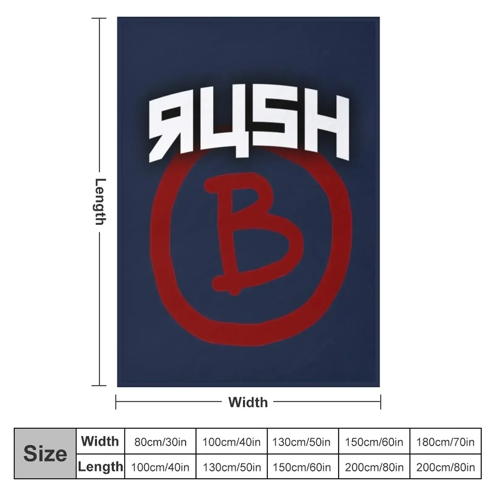 RUSH BCounter Strike Throw Blanket Hairy Plush Blankets