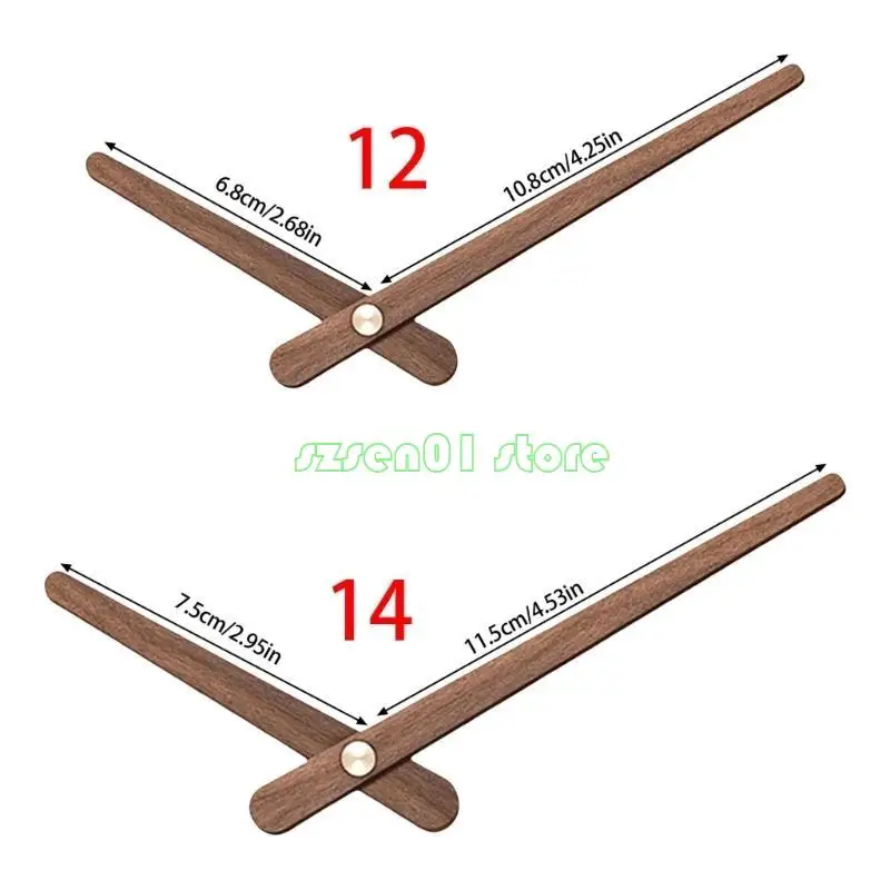 حزمة G32A من 5 مجموعات الأيدي على مدار الساعة الخشبية لإصلاح DIY واستبدالها لـ 12 14