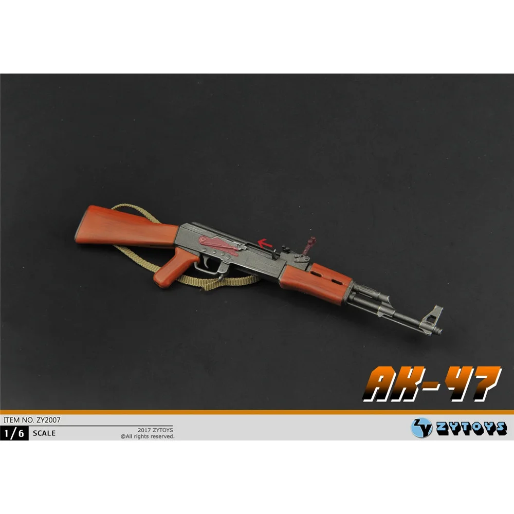 ZY2007 1/6 مقياس AK47 بندقية هجومية نموذج الحرب العالمية الثانية لشخصية الحركة 12 بوصة مجموعة الجيش الجندي لعبة هواية في المخزون #3