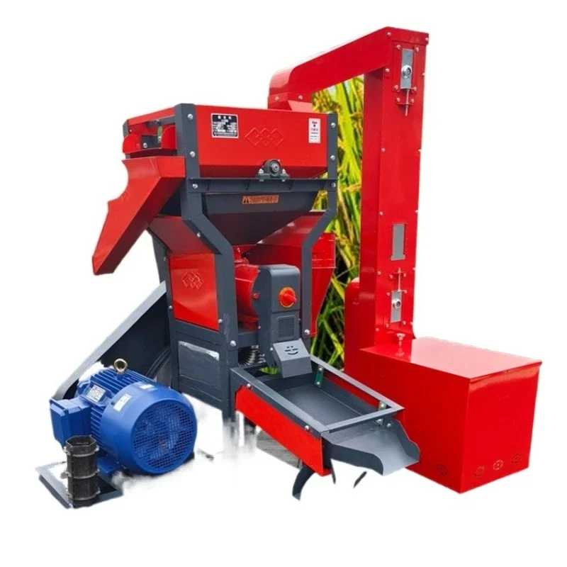 Three-phase electric commercial, large output of rice processing, processing equipment