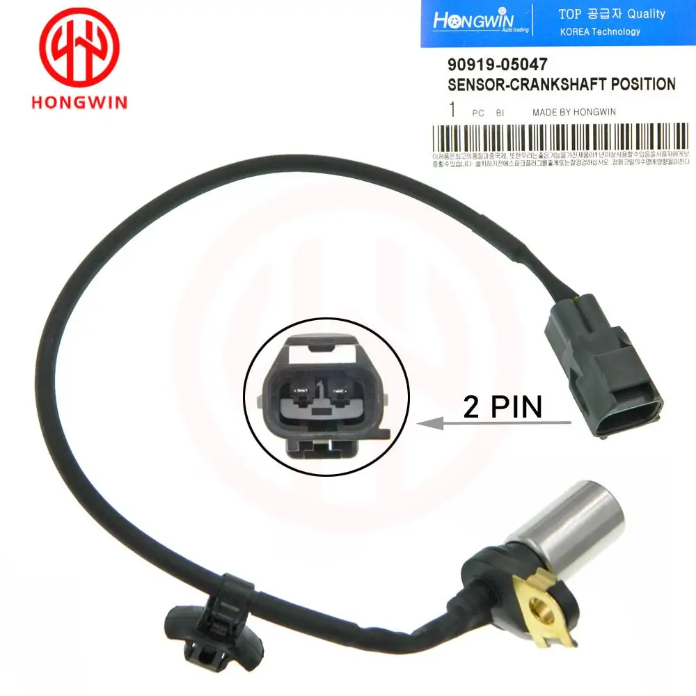 Oryginalne nr: 90919-05047 nowy czujnik pozycji wału korbowego pasuje Lexus Scion Toyota Camry Corolla RAV4 Matrix 90080-19024,9091905047