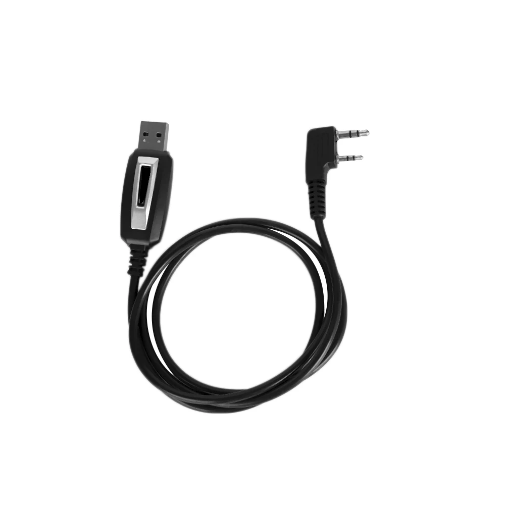 【~ New B11B】2 Pins Plug USB Programming Cable for Walkie Talkie UV-5R Walkie Talkie Accessories