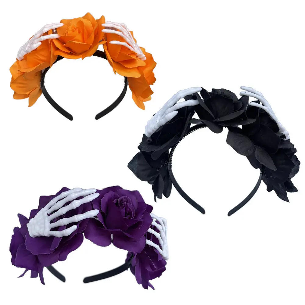 Accesorios divertidos para el cabello para fiesta, diademas con garra de fantasma, diademas de flores, fiesta, Reunión, vestido de Halloween