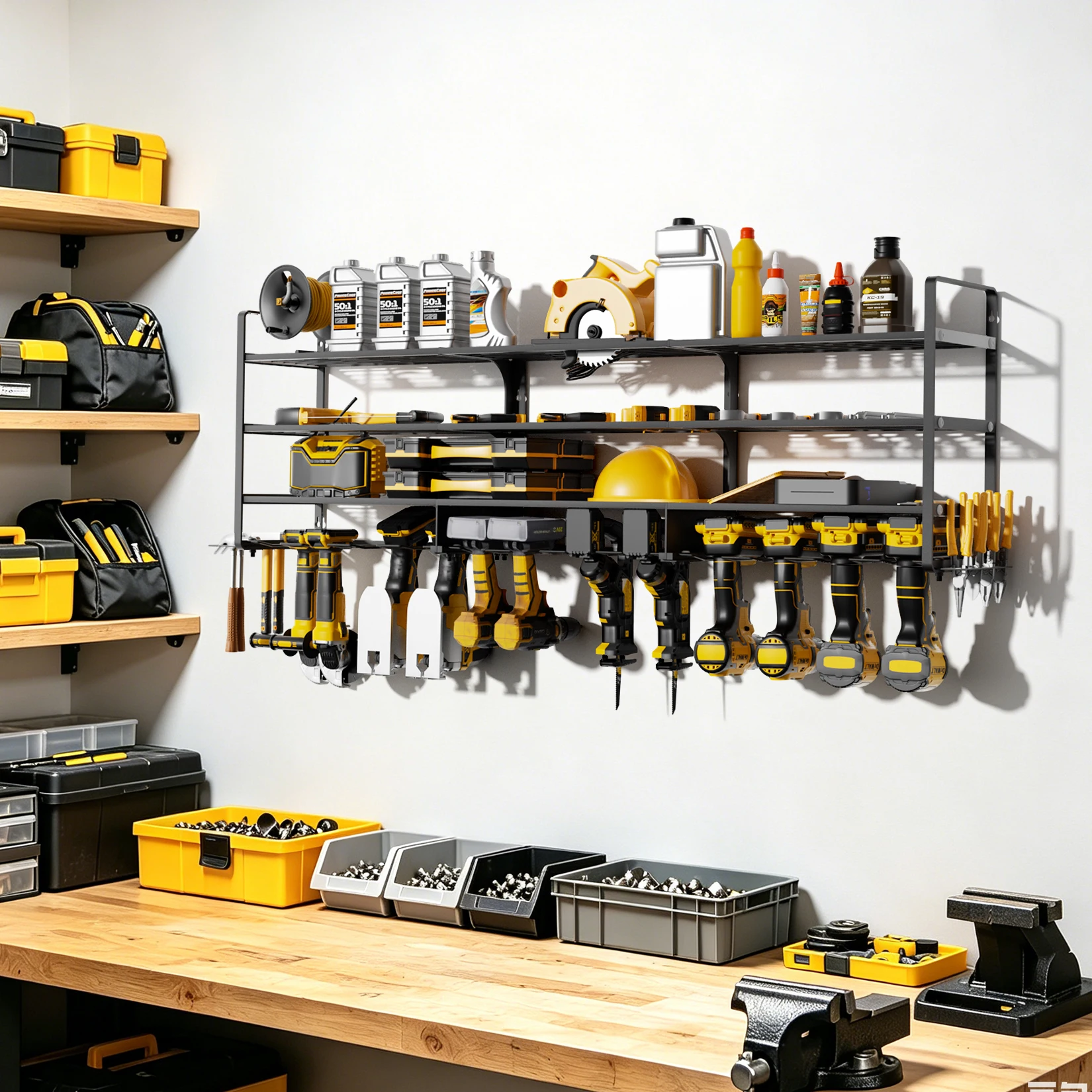 Power Tools Rack - Étagère murale robuste pour outils électriques,