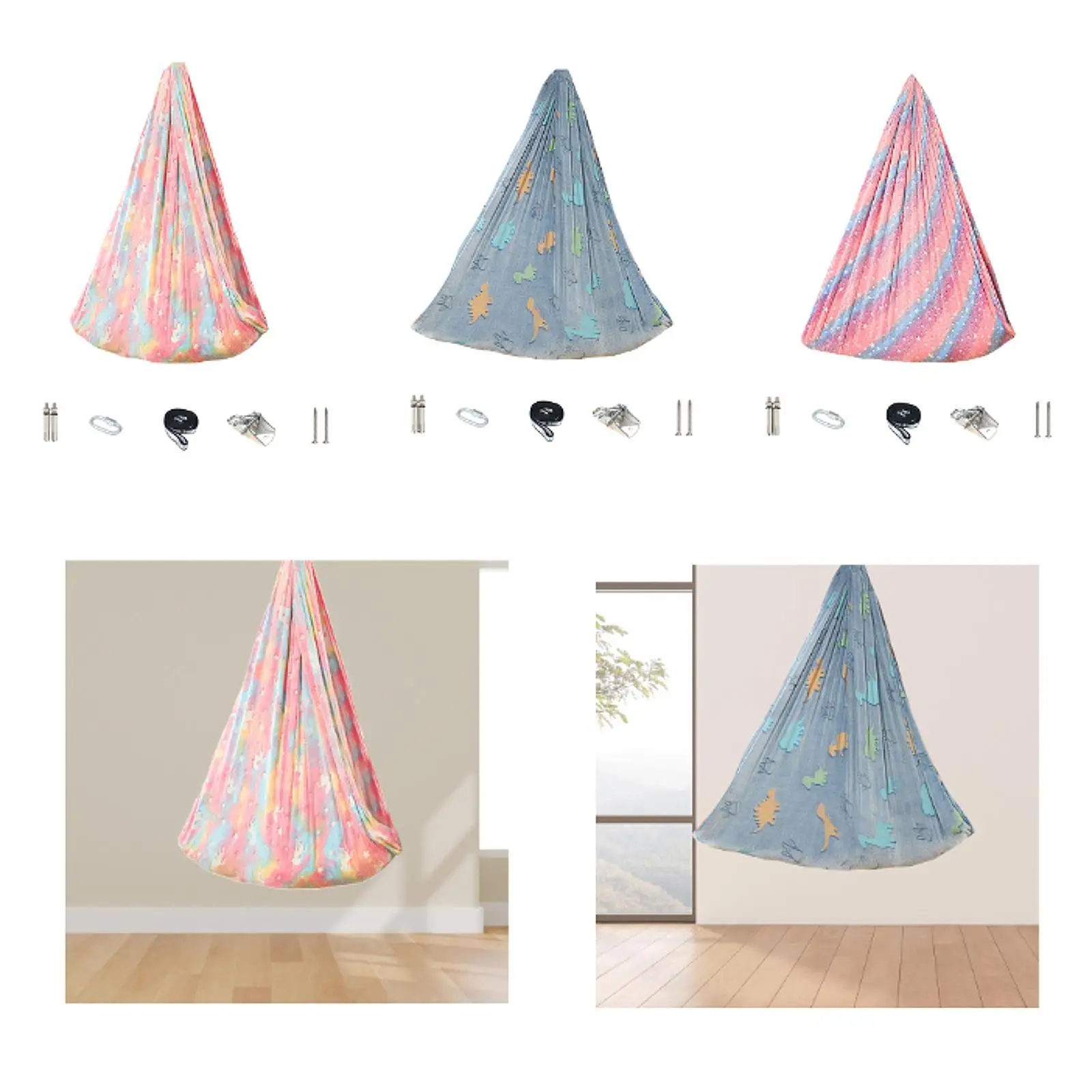 

Yoga Hammock Strength Training Soft Yoga Starter Kit for Home Dance Indoor