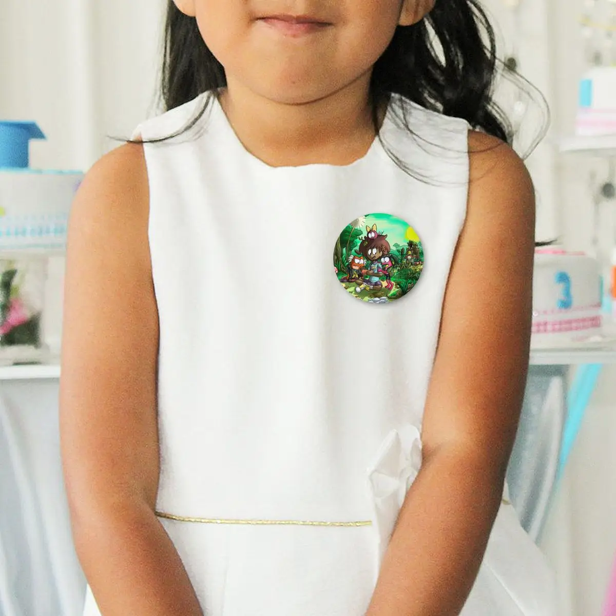 الكرتون الرسوم المتحركة التلفزيون البرمائيات لينة زر دبوس مخصص الأزياء Pinback شارات دبابيس صديقها هدية