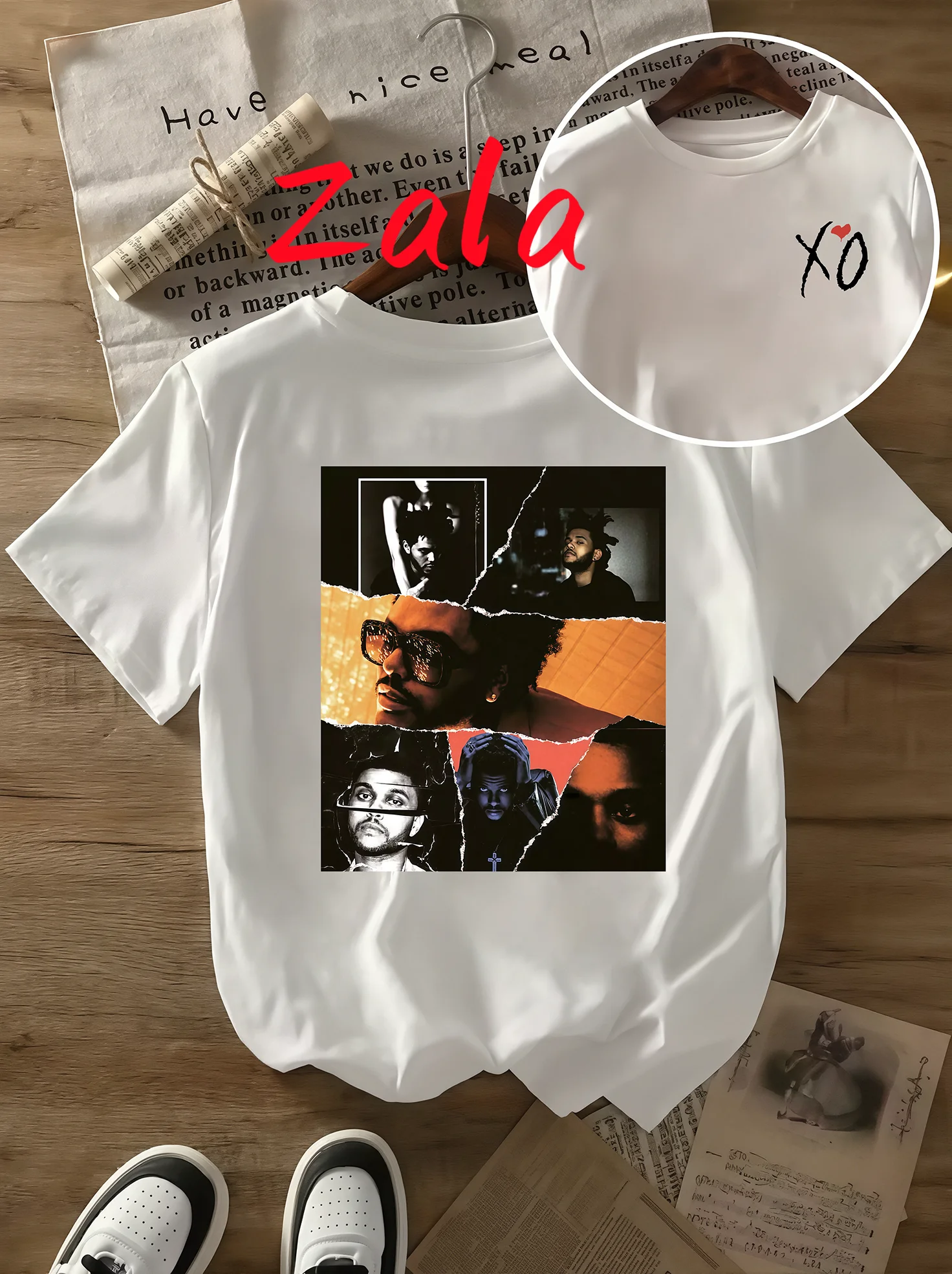 Pop Rap Singer The Weeknd Xo Album 2026 Pattern Women's T-shirt Summer Hip Hop Men T-shirt New Female Tees Tops Women's Clothing