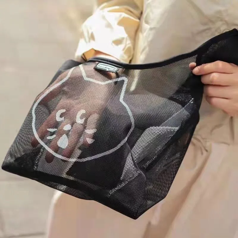 

Nenet Surprised oulder Crossbody Bag Eco-friendly Net Bag Staable Large Capaci Me Eye Handbag Nylon Material