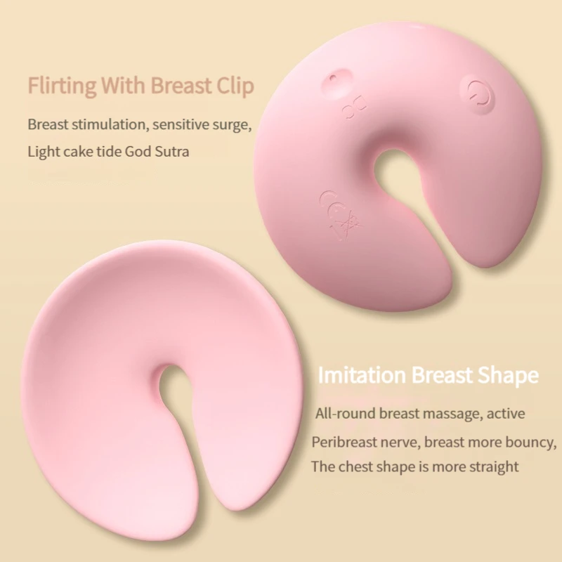 10 Frequency Wireless Nipple Massager Breast Vibrator Sex Toy for Women Vibration Chest Wearable Outside Nipple Masturbator Toy