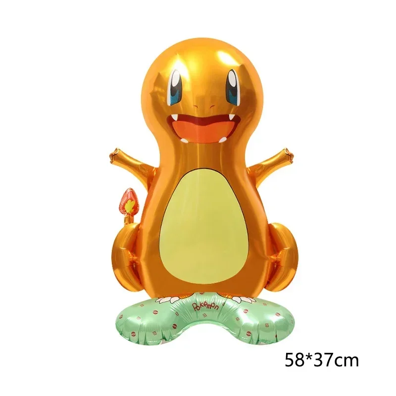 Pokemon ballon Pikachu Squirtle Bulbasaur Pikachu Menselijke figuur Aluminium ballon Decoratie Benodigdheden Kinderverjaardagsfeestje Cadeau
