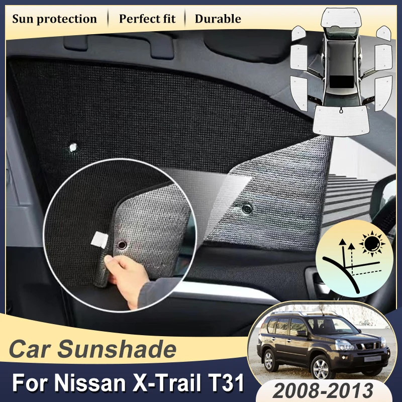 

Auto Sunshades For Nissan X-Trail Accessories T31 2008 2009 2010 2011 2012 2013 Windshield Side Window Sunshades Car Accessories