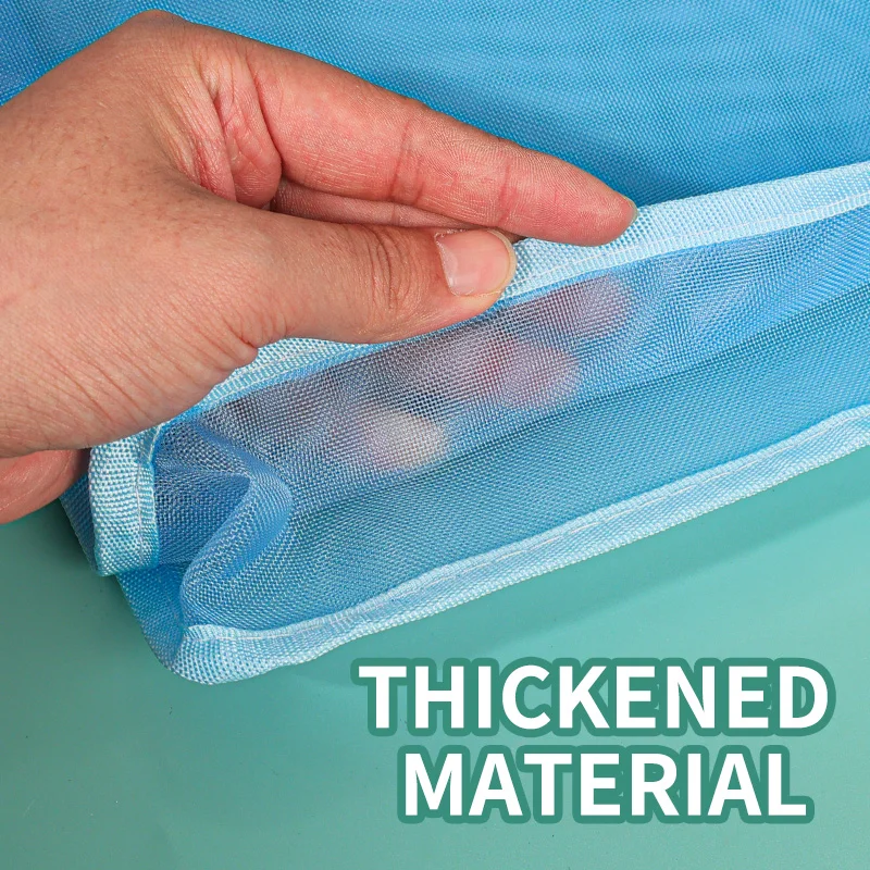 HUAJIE Large-Capacity A4 Document Organizer - Durable Nylon Double-Layer File Bag with Zipper, Ideal for Office & School Papers