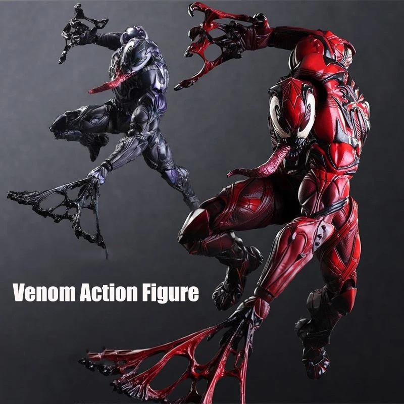 

Play Arts 27cm Venom In Movie Spiderman Action Figure Anime Model Toys Gifts